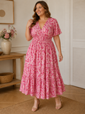Robe longue rose - Gabrielle