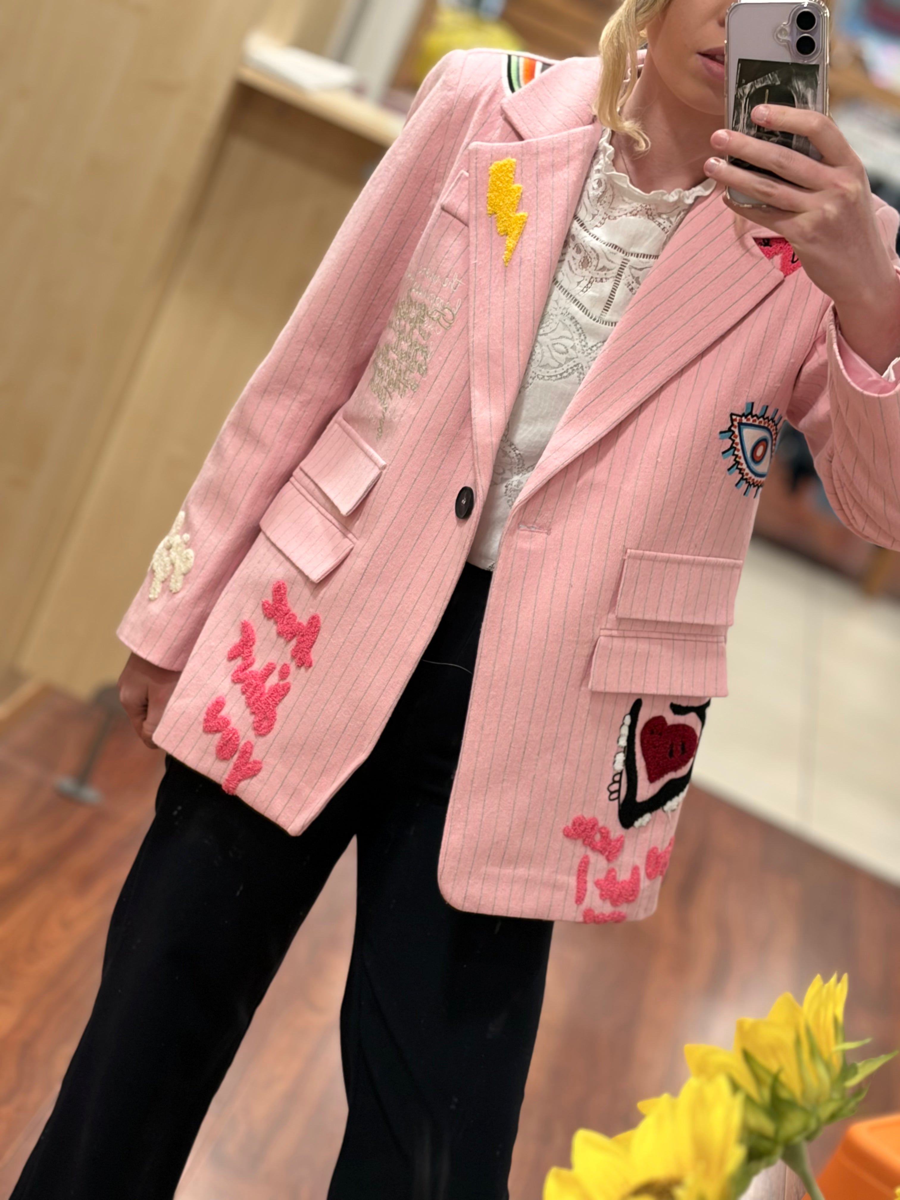 Veste de blazer rose - Funky