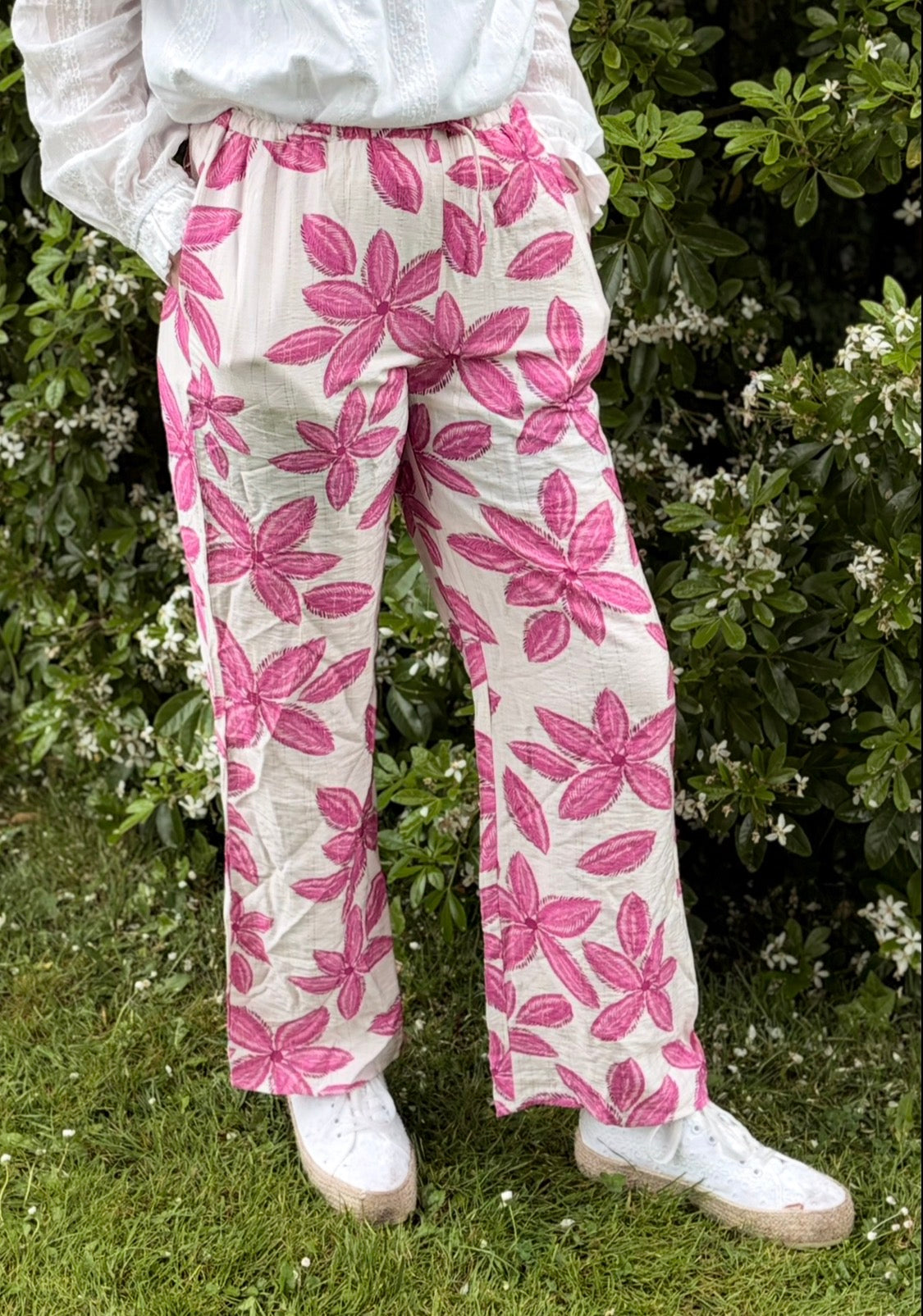 Pantalon fluide rose - Pauline