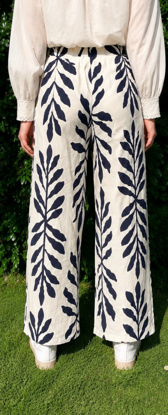Pantalon fluide marine - Lola