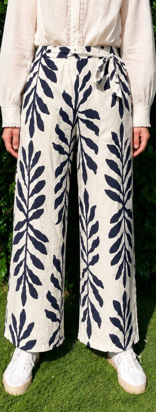 Pantalon fluide marine - Lola