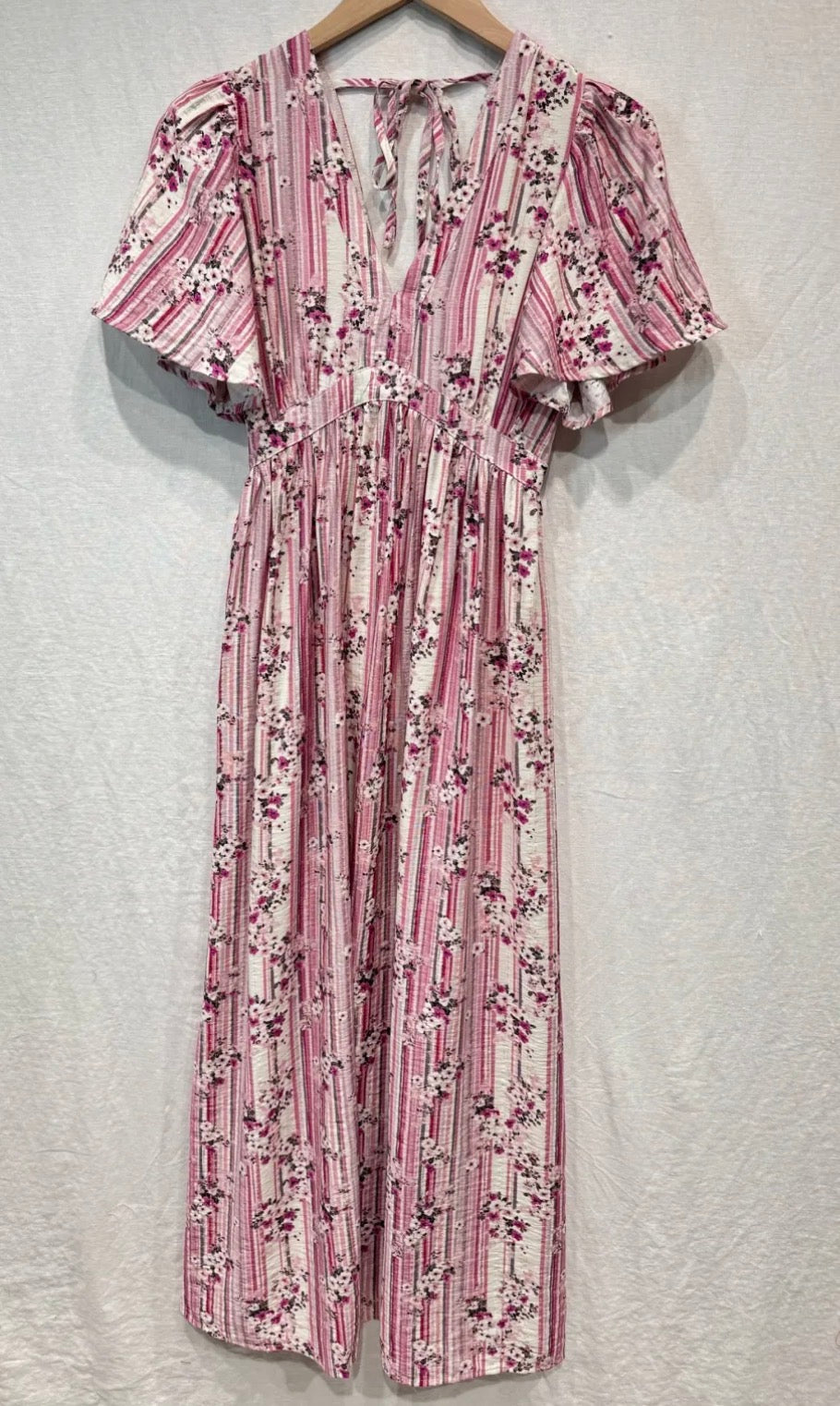 Robe longue vieux rose - Suzie