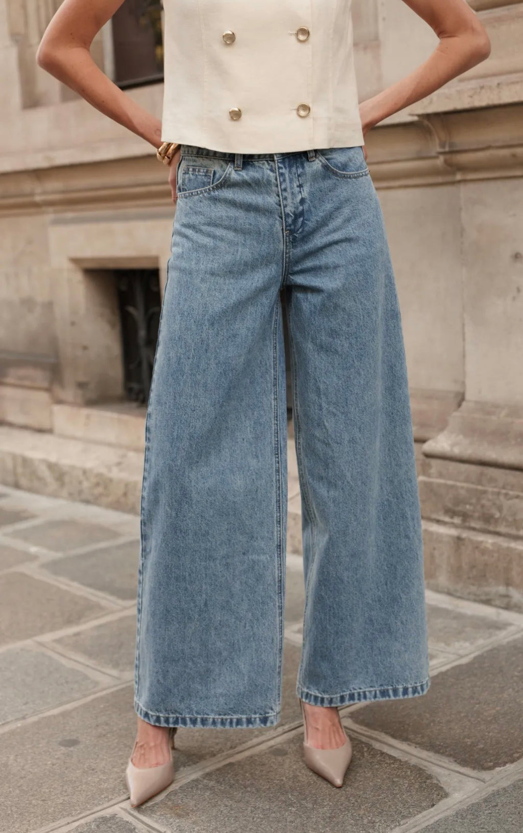 Jeans bleu vintage Oraije - Sophie