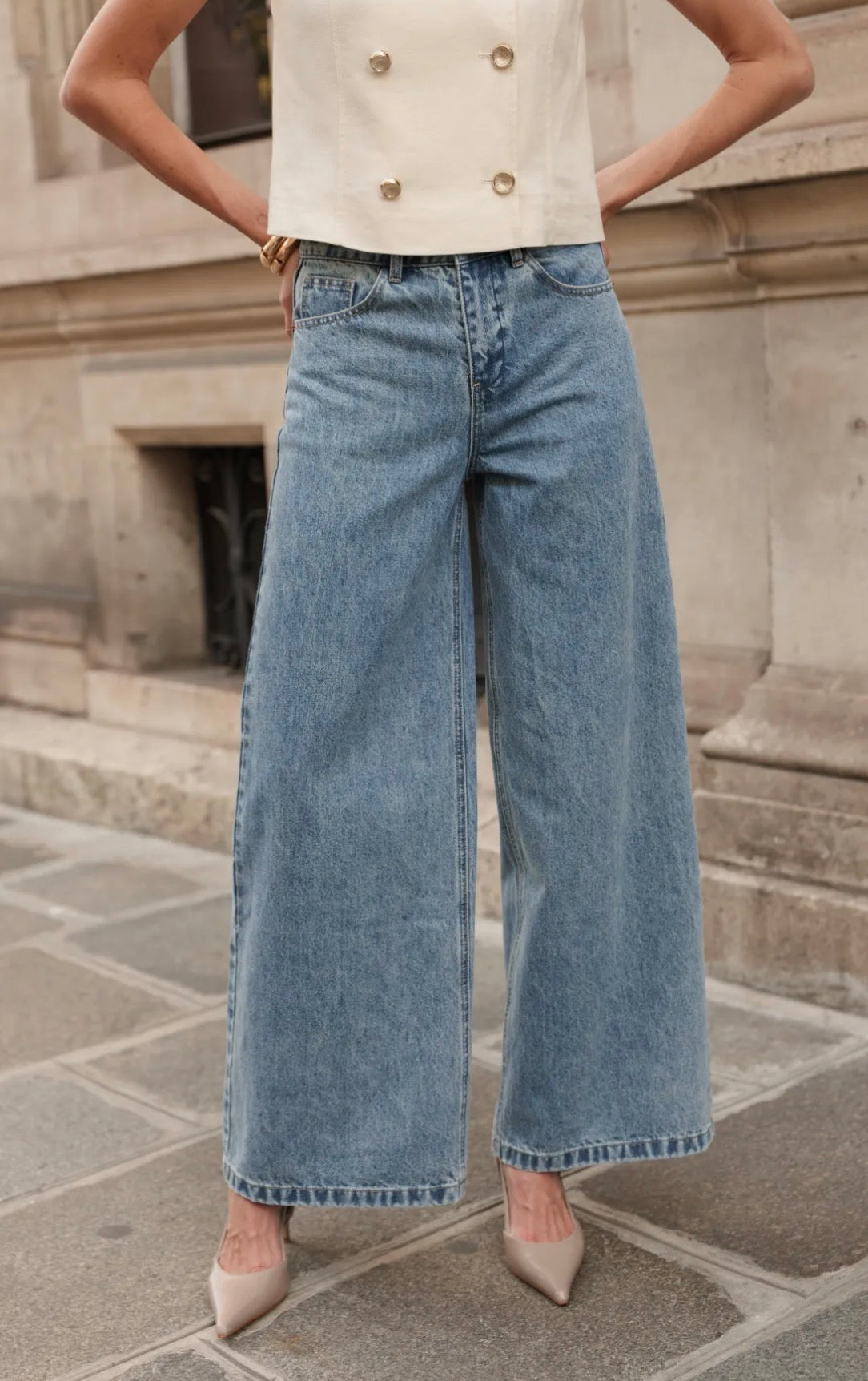 Jeans bleu vintage Oraije - Sophie