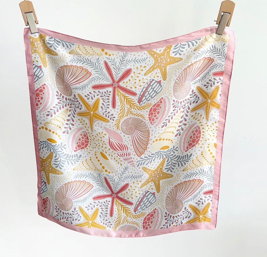 Foulard carré coquillages - Mélina
